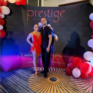 Red Fringe Rhythm or Latin Ballroom Dance Dress